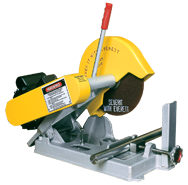Abrasive Cut-Off Saw - #100020110; Takes 10" x 5/8 Hole Wheel (Not Included); 3HP; 1PH; 110V Motor - Exact Tool & Supply