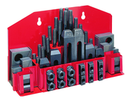 CK-12, Clamping Kit 52-pc with Tray for 5/8" T-slot - Exact Tool & Supply