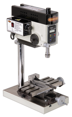 Mill Drill - 1JT Spindle - 3-1/2 x 8'' Table Size - 1/5HP; 1PH; 110V Motor - Exact Tool & Supply
