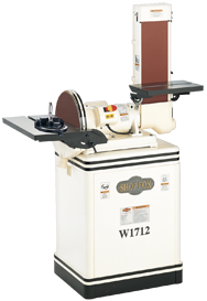 6" x 48" Belt and 12" Disc Floor Standing Combination Sander 1.5HP 110V; 1PH - Exact Tool & Supply
