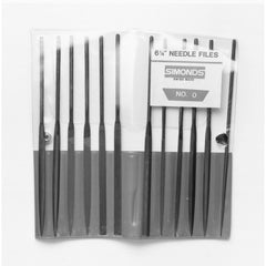 ‎6-1/4 Needle File Set, 12 Piece, Plastic Handle, 2 Cut