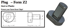 VDI Plug - Form Z2 (Plastic) - Part #: CNC86 82.4083P - Exact Tool & Supply