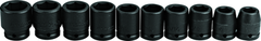 Proto® 3/4" Drive 10 Piece Impact Socket Set - 6 Point - Exact Tool & Supply