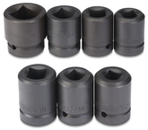 Proto® 1" Drive 7 Piece Impact Socket Set - 4 Point - Exact Tool & Supply