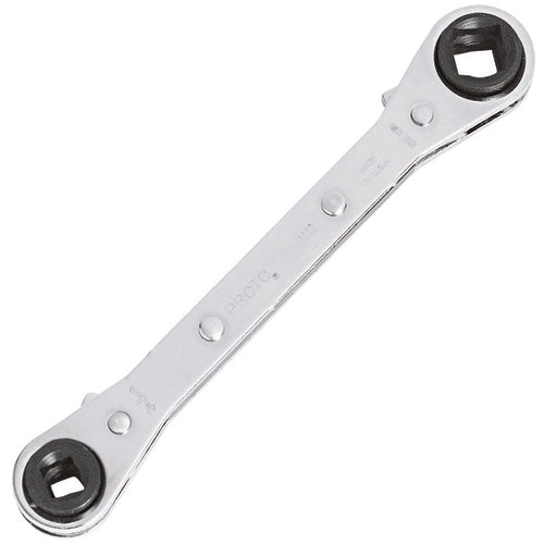 Proto Refrigeration Wrench 1/4″ × 3/8″ Square & 3/16″ × 5/16″ Square - Exact Tool & Supply