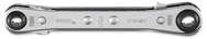 Proto® Double Box Reversible Ratcheting Wrench 7 x 8 mm - 12 Point - Exact Tool & Supply