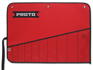 Proto® Red Canvas 10-Pocket Tool Roll - Exact Tool & Supply