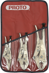 Proto® 3 Piece Locking Pliers Set - Nickel Chrome - Exact Tool & Supply