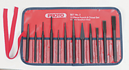 Proto® 12 Piece Punch & Chisel Set - Exact Tool & Supply