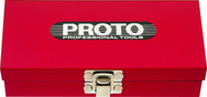 Proto® Tool Box, Red, 11-9/16" W x 11-1/8" D x 1-5/8" H - Exact Tool & Supply