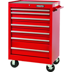 Proto® 440SS 27" Roller Cabinet - 7 Drawer, Red - Exact Tool & Supply