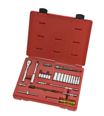 Proto® 1/4" Drive 37 Piece Socket, Combination Set - 6 Point - Exact Tool & Supply