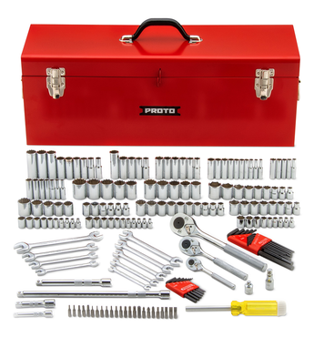 Proto® 1/4", 3/8" & 1/2" Drive 184 Piece Socket Set with Box - Exact Tool & Supply