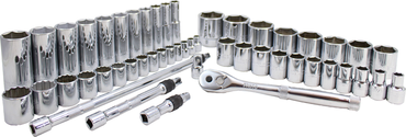 Proto® 3/8" & 1/2" Drive 50 Piece Combination Socket Set - 6 and 12 Point - Exact Tool & Supply