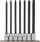 Proto® 3/8" Drive 7 Piece Ball Style Extra Long Hex Bit Set - Exact Tool & Supply