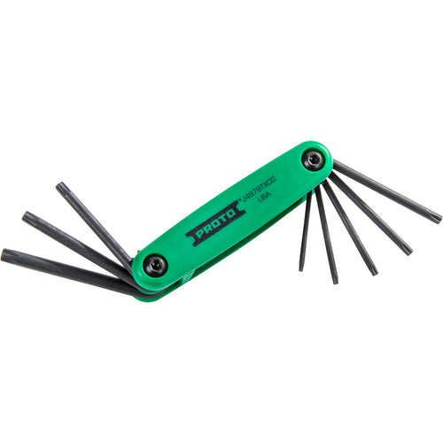 Proto 8 Piece Torx Folding Key Set - Exact Tool & Supply