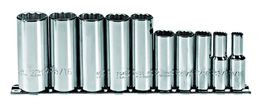 Proto® 3/8" Drive 10 Piece Deep Socket Set - 12 Point - Exact Tool & Supply