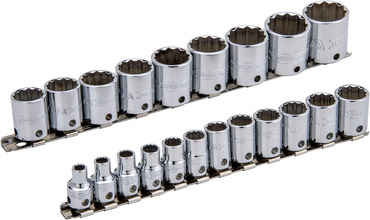 Proto® Tether-Ready 3/8" Drive 21 Piece Metric Socket Set - 12 Point - Exact Tool & Supply