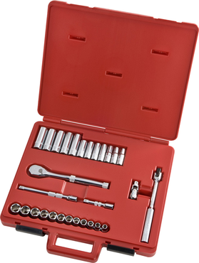 Proto® 3/8" Drive 29 Piece Metric Socket, Combination Set - 6 Point - Exact Tool & Supply