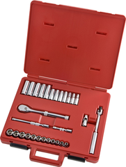 Proto® 3/8" Drive 29 Piece Metric Socket, Combination Set - 6 Point - Exact Tool & Supply