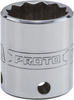 Proto® Tether-Ready 3/8" Drive Socket 22 mm - 12 Point - Exact Tool & Supply