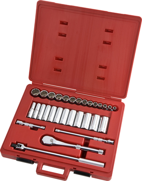 Proto® 1/2" Drive 30 Piece Socket Set - 12 Point - Exact Tool & Supply