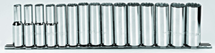 Proto® 1/2" Drive 15 Piece Metric Deep Socket Set - 12 Point - Exact Tool & Supply