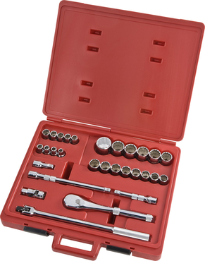 Proto® 1/2" Drive 29 Piece Metric Socket Set - 12 Point - Exact Tool & Supply