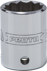 Proto® Tether-Ready 1/2" Drive Socket 22 mm - 12 Point - Exact Tool & Supply