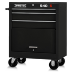 Proto® 440SS 27" Roller Cabinet - 3 Drawer, Black - Exact Tool & Supply