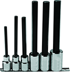 Proto® 1/2" Drive 6 Piece Extra Long Hex Bit Set - Exact Tool & Supply