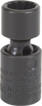 Proto® 1/4" Drive Universal Impact Socket 7/16" - 12 Point - Exact Tool & Supply