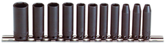 Proto® 1/4" Drive 11 Piece Deep Impact Socket Set - 6 Point - Exact Tool & Supply