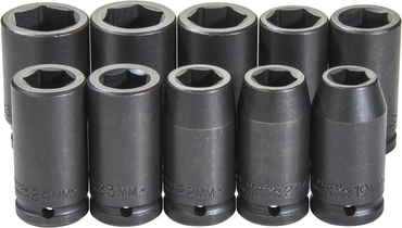 Proto® 3/4" Drive 10 Piece Impact Socket Set - 6 Point - Exact Tool & Supply