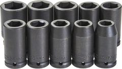 Proto® 3/4" Drive 10 Piece Impact Socket Set - 6 Point - Exact Tool & Supply