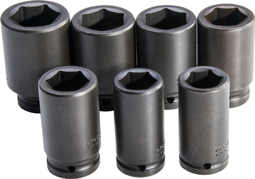 Proto® 3/4" Drive 7 Piece Deep Metric Impact Socket Set - 6 Point - Exact Tool & Supply