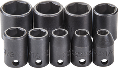 Proto® 3/8" Drive 9 Piece Impact Socket Set - 6 Point - Exact Tool & Supply