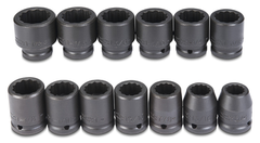 Proto® 3/4" Drive 13 Piece Impact Socket Set - 12 Point - Exact Tool & Supply