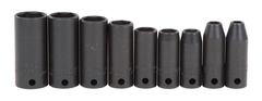 Proto® 3/8" Drive 9 Piece Thin Wall Deep Impact Socket Set - 6 Point - Exact Tool & Supply