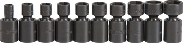 Proto® 3/8" Drive 10 Piece Metric Universal Impact Socket Set - 6 Point - Exact Tool & Supply