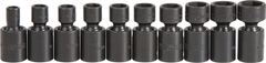 Proto® 3/8" Drive 10 Piece Metric Universal Impact Socket Set - 6 Point - Exact Tool & Supply