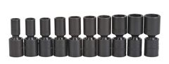 Proto® 3/8" Drive 10 Piece Deep Metric Universal Impact Socket Set - 6 Point - Exact Tool & Supply