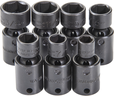 Proto® 3/8" Drive 7 Piece Universal Impact Socket Set - 6 Point - Exact Tool & Supply