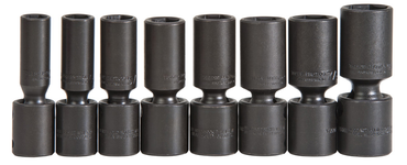 Proto® 1/2" Drive 8 Piece Deep Universal Impact Socket Set - 6 Point - Exact Tool & Supply