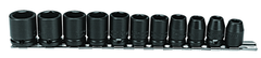 Proto® 3/8" Drive 11 Piece Metric Impact Socket Set - 6 Point - Exact Tool & Supply