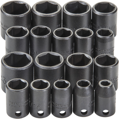 Proto® 3/8" Drive 18 Piece Universal Impact Socket Set - 6 Point - Exact Tool & Supply