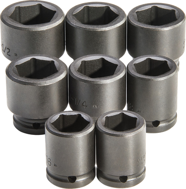 Proto® 3/4" Drive 8 Piece Impact Socket Set - 6 Point - Exact Tool & Supply