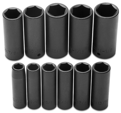 Proto® 1/2" Drive 11 Piece Deep Impact Socket Set - 6 Point - Exact Tool & Supply