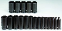 Proto® 1/2" Drive 19 Piece Deep Impact Socket Set - 6 Point - Exact Tool & Supply