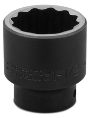 Proto® 1/2" Drive Impact Socket 1-1/2" - 12 Point - Exact Tool & Supply